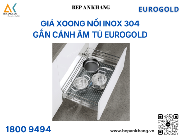 Giá xoong nồi inox 304 gắn cánh âm tủ EP80B (EPD6280VX) – Eurogold